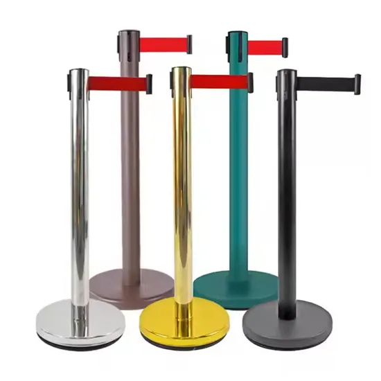 High Quality Steel Stanchion Rope Red Queue Line Barrier