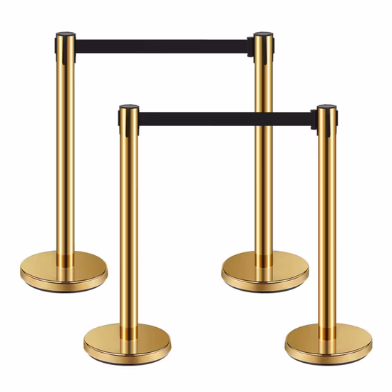 High Quality Steel Stanchion Rope Red Queue Line Barrier