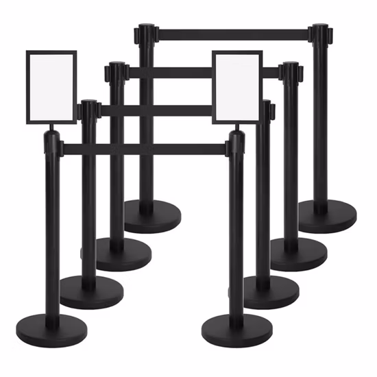 Barrera de línea de cola roja de cuerda de puntal de acero de alta calidad