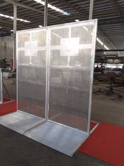 Barreras de aluminio Tage para estructura de techo Pantalla de armadura Barrera de escenario de aluminio con escalón de seguridad