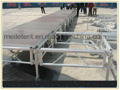 Equipo de escenario de aluminio ajustable Etapa de concierto de evento al aire libre portátil